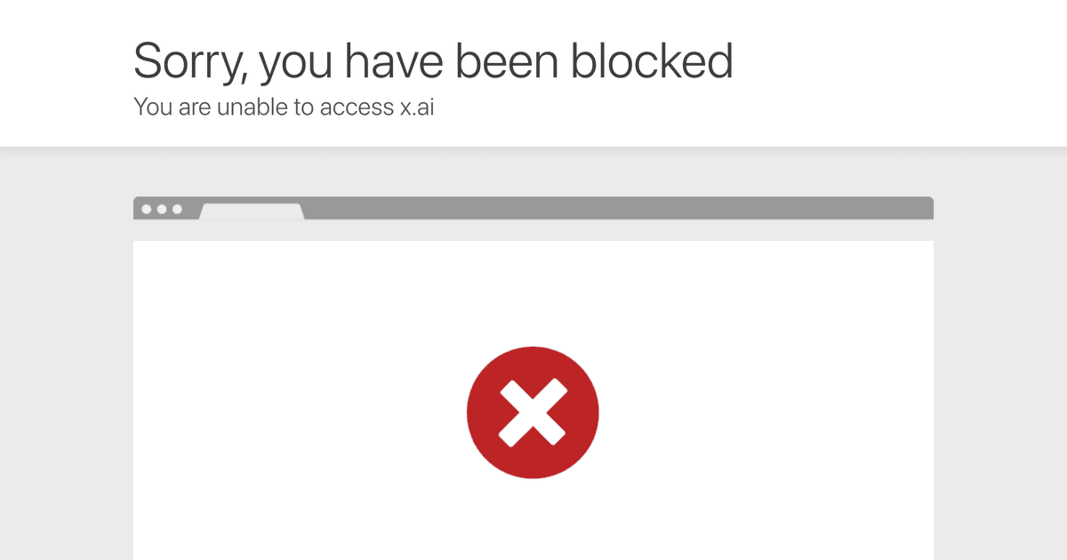 Screenshot of X.AI website